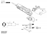 Bosch 3 601 G98 200 Gws 15-150 Cip Angle Grinder 230 V / Eu Spare Parts